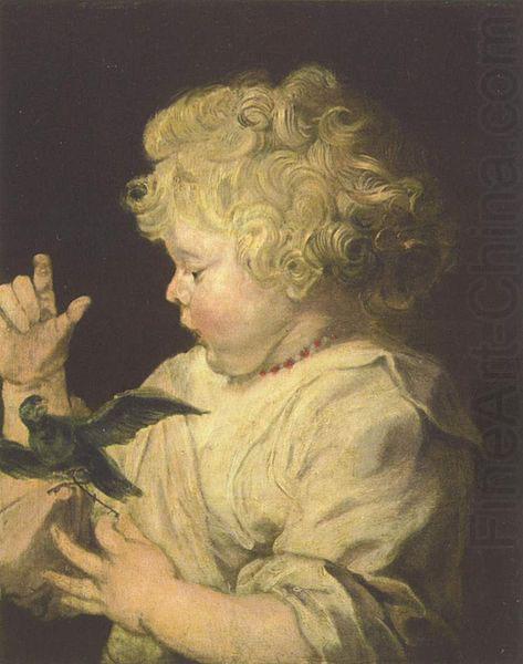Portrat eines Kindes mit Vogel, Anthony Van Dyck